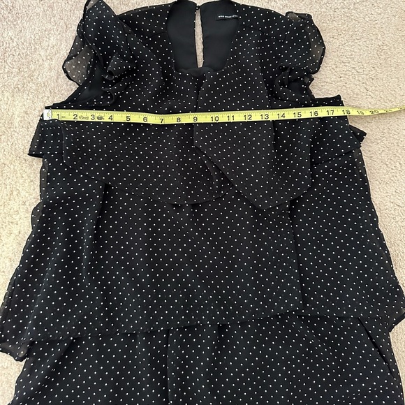 Who What Wear Women's Polka Dot Multi Tiered Dress, Sz M. - Picture 11 of 13